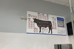 Beef cuts Foamboard signage